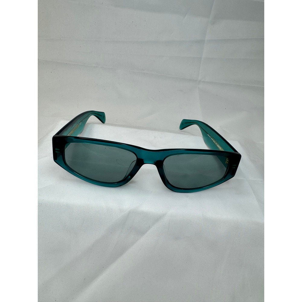 Rag & Bone Sunglasses Women OS Teal RNB1047/G/S Rectangular Hexetate 55mm